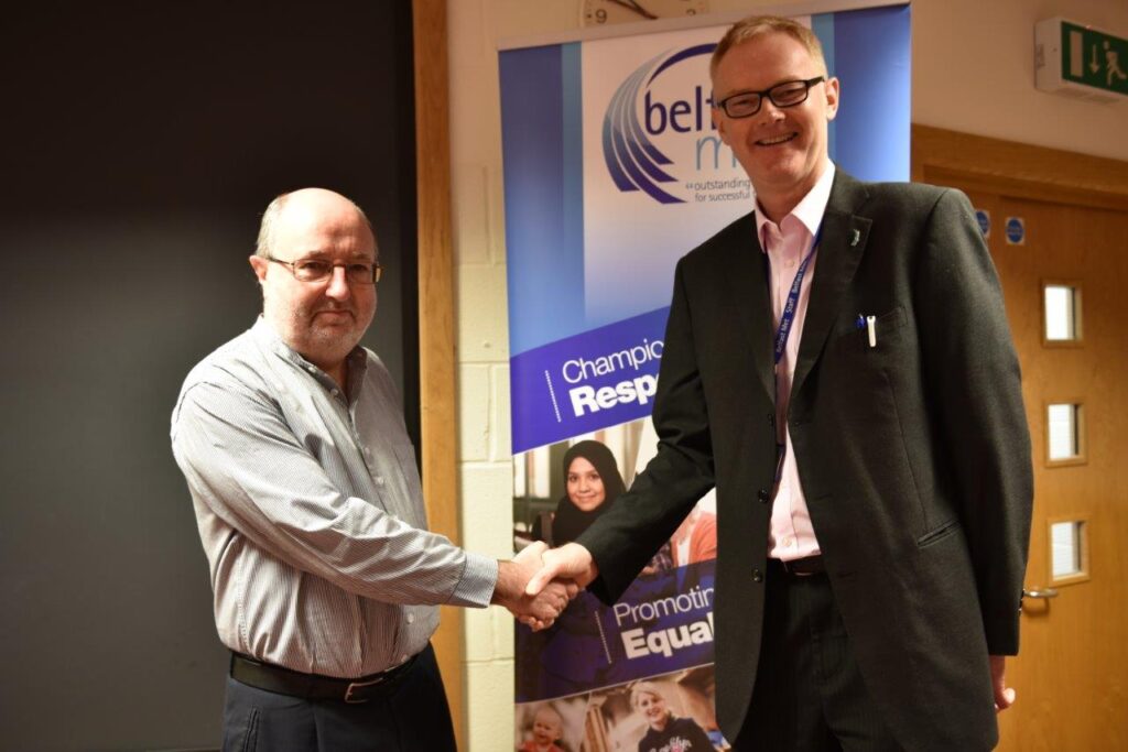 International speaker and author, Professor Neil Thompson, calls into Belfast Met